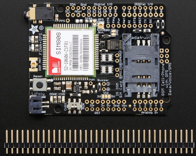 Adafruit FONA 808 Cellular & GPS Shield Adafruit FONA 808 Cellular & GPS Shield
