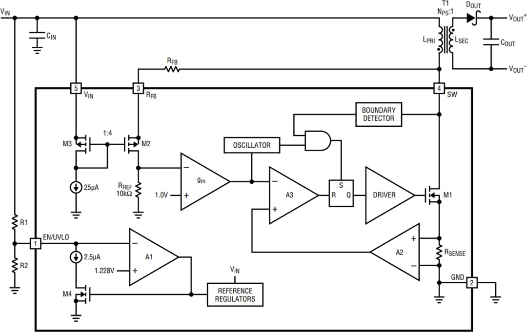 Block Diagram - Analog Devices Inc. LT8301 / LT8302 Isolated Flyback Converters Block Diagram - Analog Devices Inc. LT8301 / LT8302 Isolated Flyback Converters