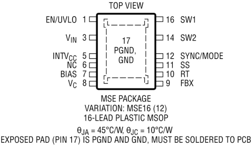 Chart - Analog Devices Inc. LT8361 Boost/SEPIC/Inverting Converters Chart - Analog Devices Inc. LT8361 Boost/SEPIC/Inverting Converters
