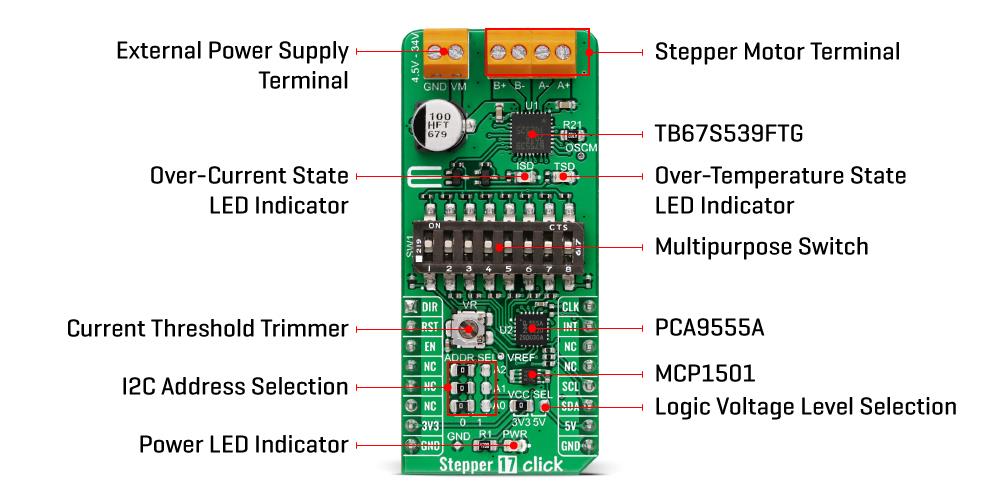 Mikroe Stepper 17 Click Mikroe Stepper 17 Click