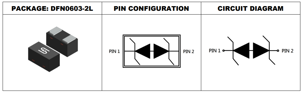 Bi-directional ESD Protection Diodes - Taiwan Semi | Mouser